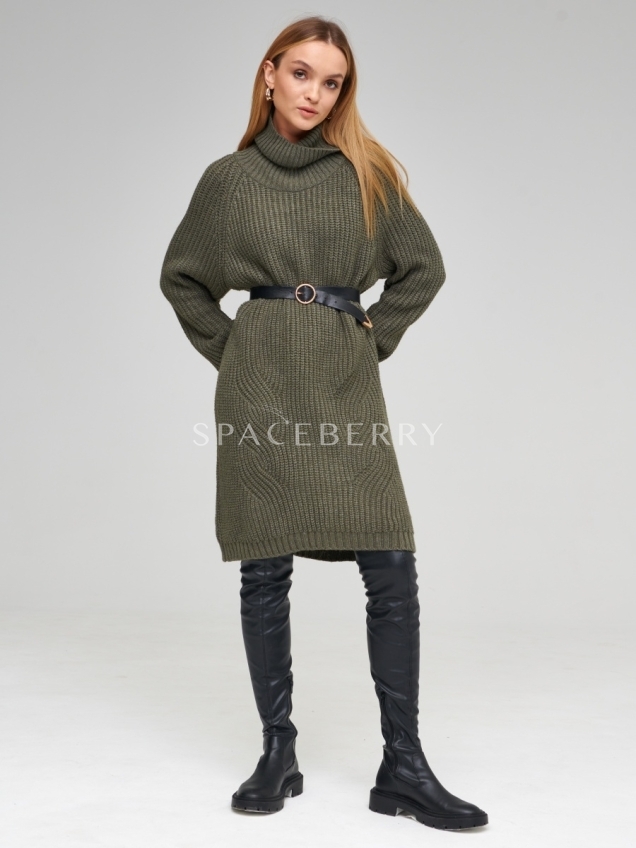 Женский вязаный свитер оверсайз, джемпер